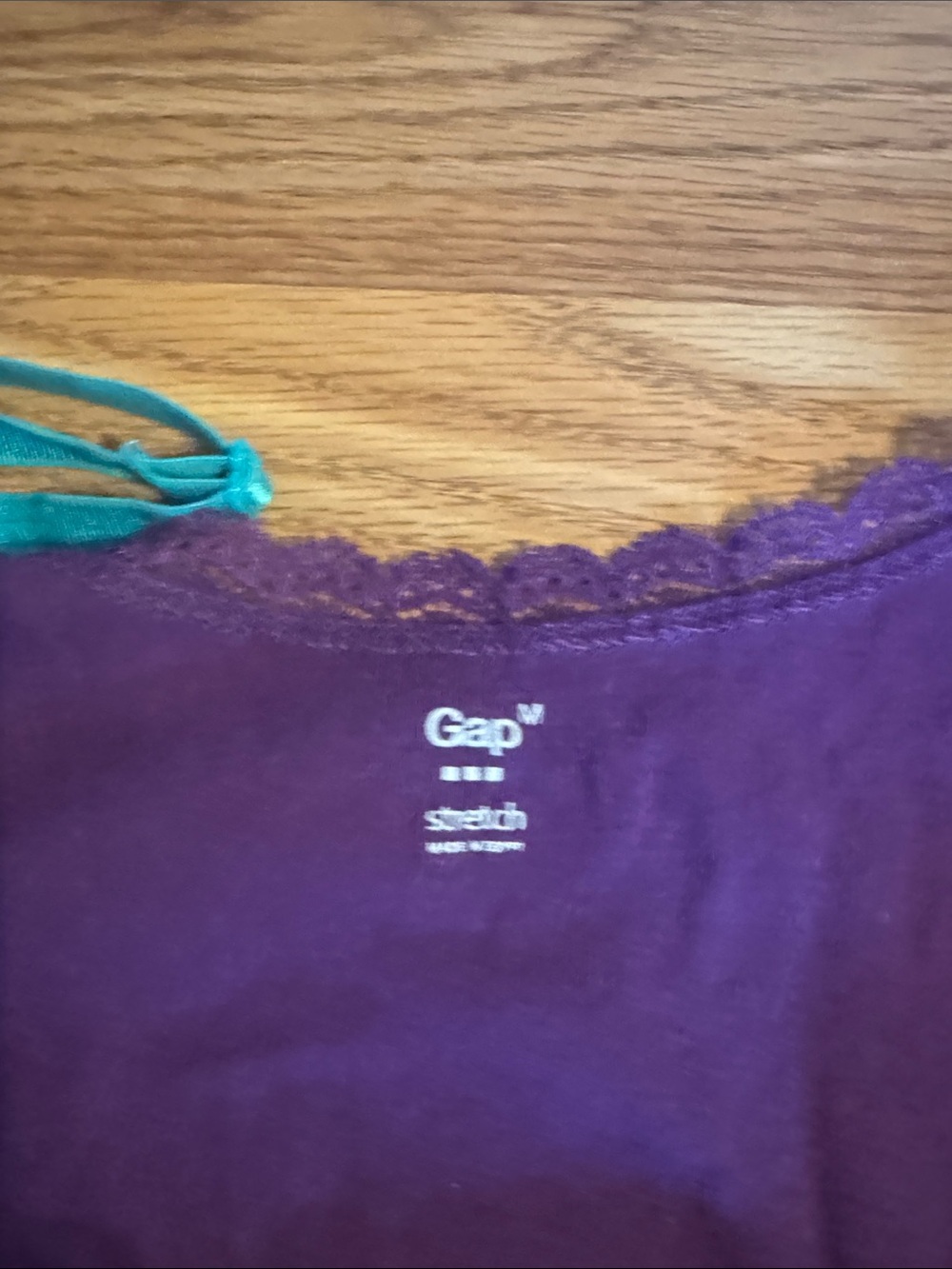 Bundle of top tanks Faded Glory, H&M, Forever 21, etcTurquoise Camisole Tank Top - Picture 3 of 7